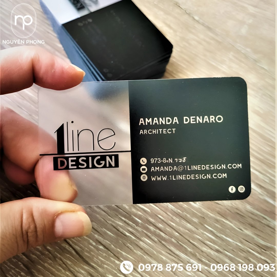 Card visit công ty xây dựng PVC